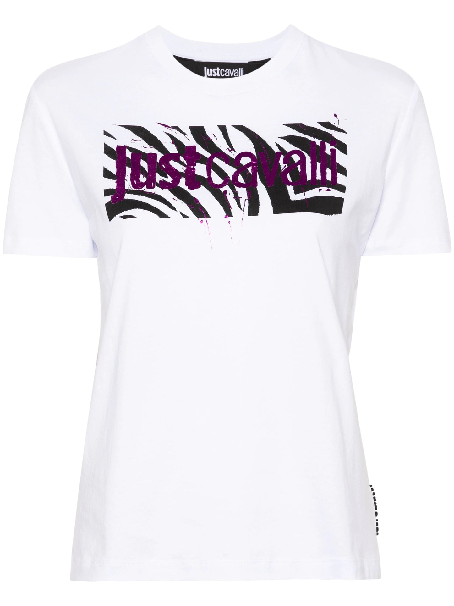 Just Cavalli logo-print cotton T-shirt - Vanity Boutique