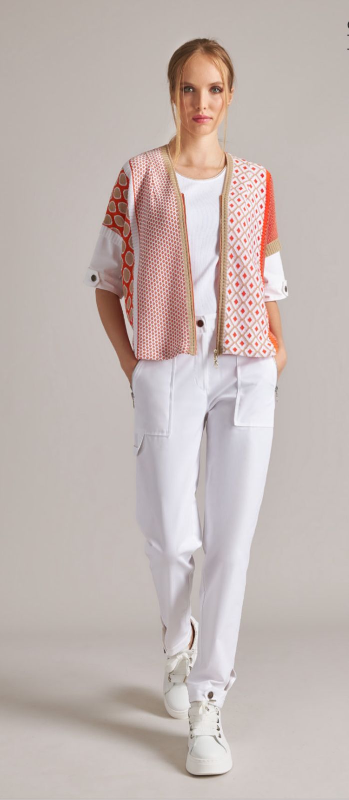 Tricot Chic Cotton White Pants - Vanity Boutique