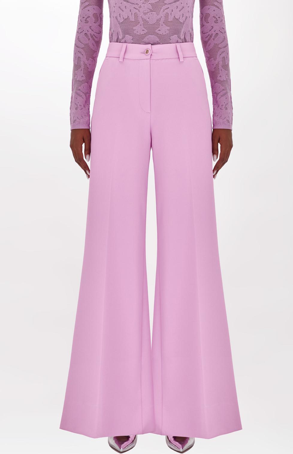 Blu Girl Flared pants in stretch crêpe - Vanity Boutique