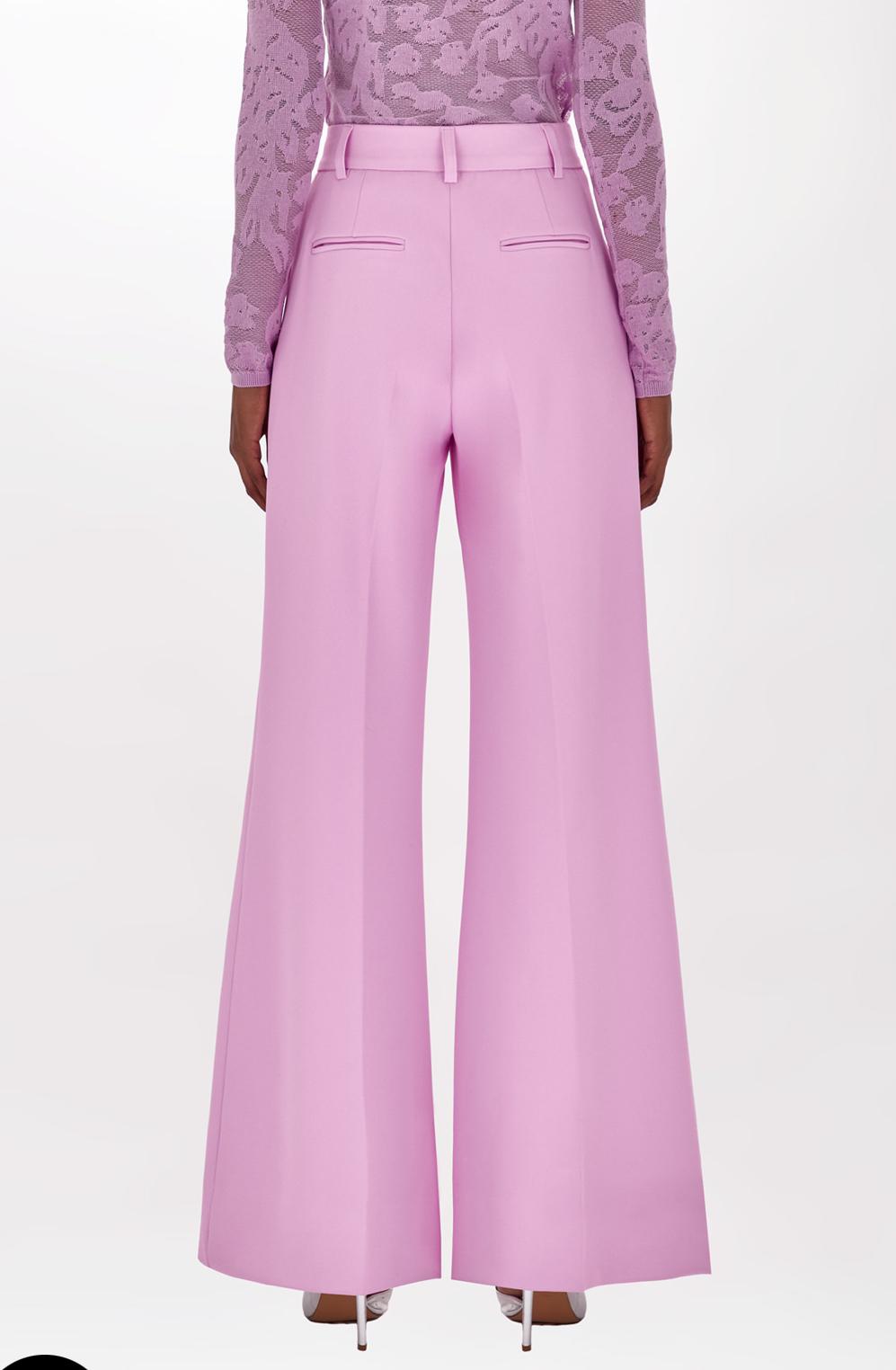 Blu Girl Flared pants in stretch crêpe - Vanity Boutique